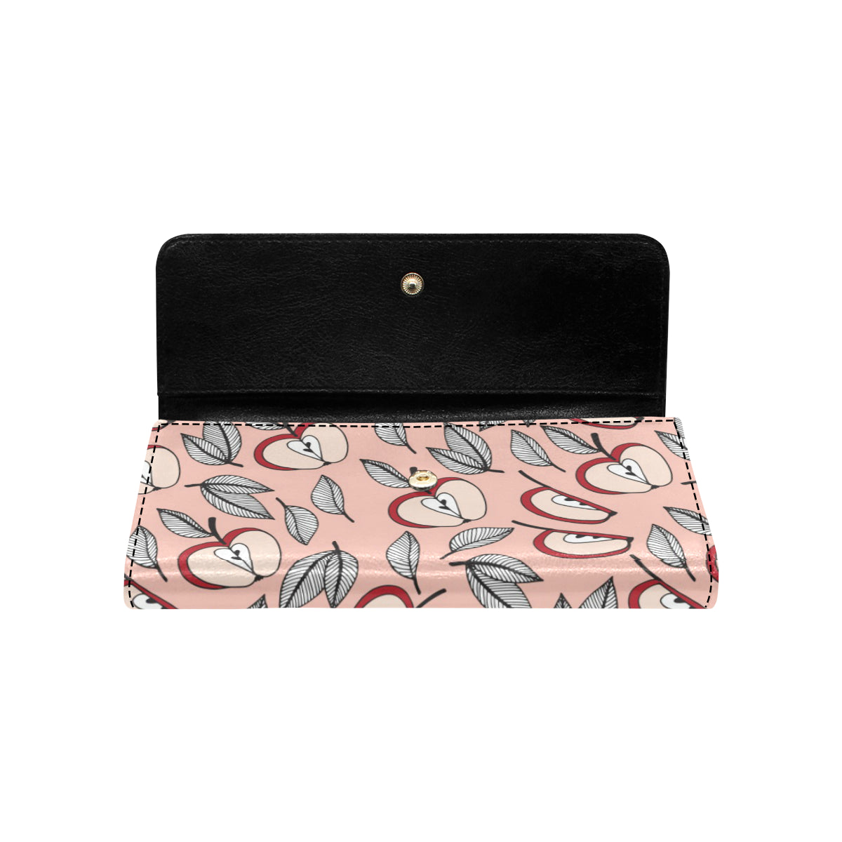 Apple Pattern Print Design AP04 Women's Trifold Wallet
