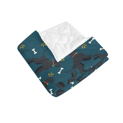 Schnauzers Pattern Print Design A04 Premium Quilt