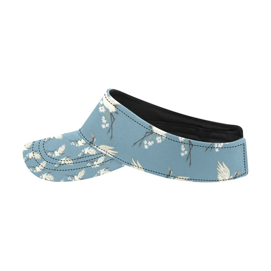 Crane Pattern Print Design 05 Unisex Sun Visor