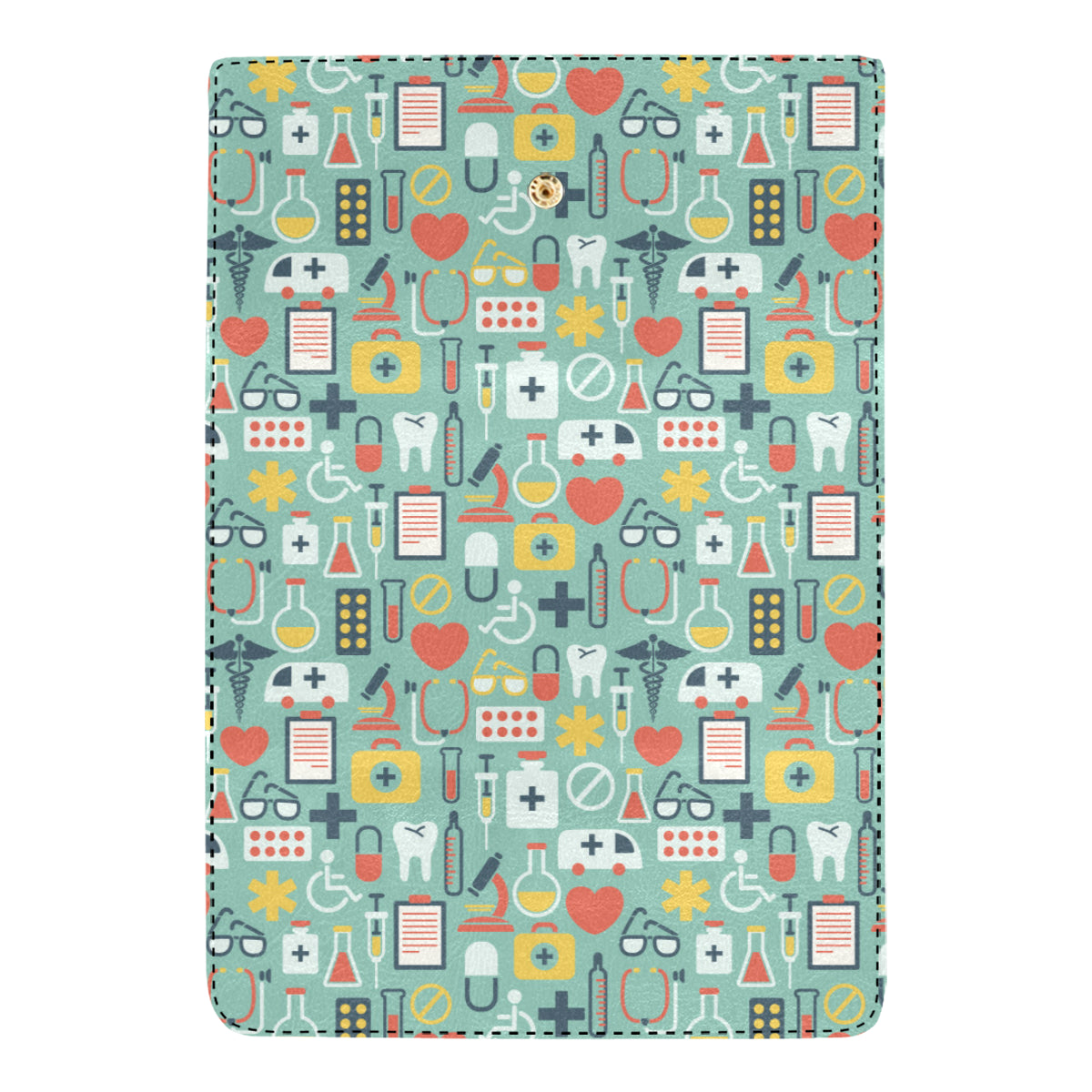 Medical Pattern Print Design 02 Women's Trifold Wallet