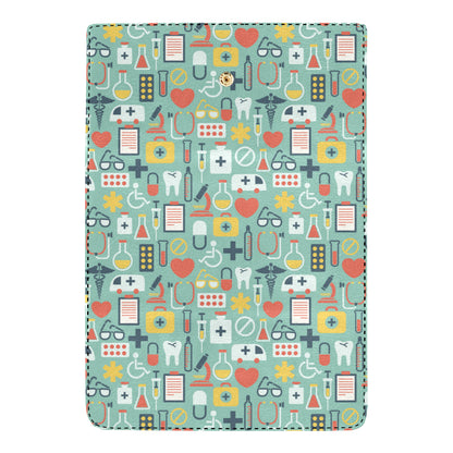 Medical Pattern Print Design 02 Women's Trifold Wallet