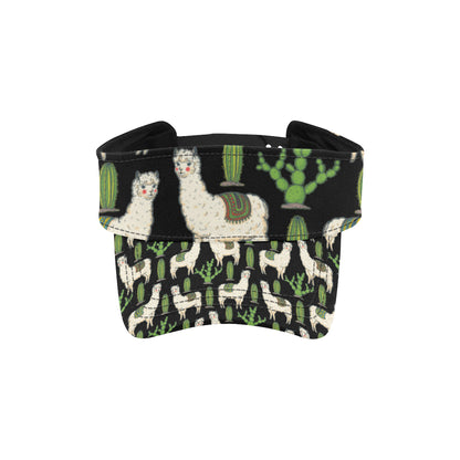 Llama Cactus Pattern Print Design 011 Unisex Sun Visor