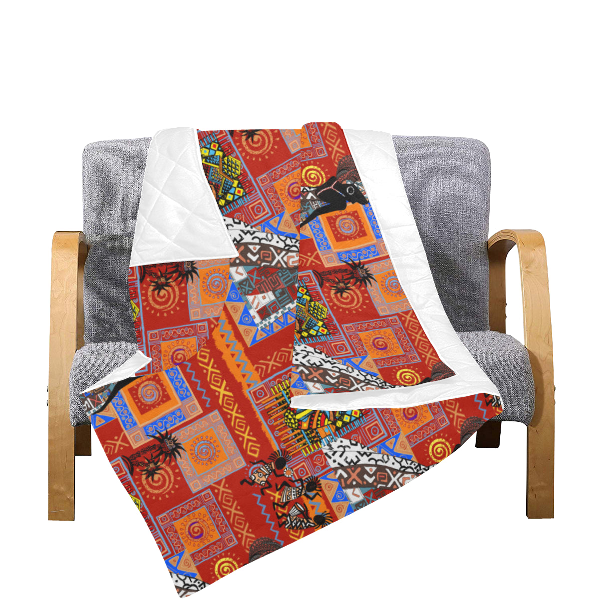 African Print Pattern Premium Quilt