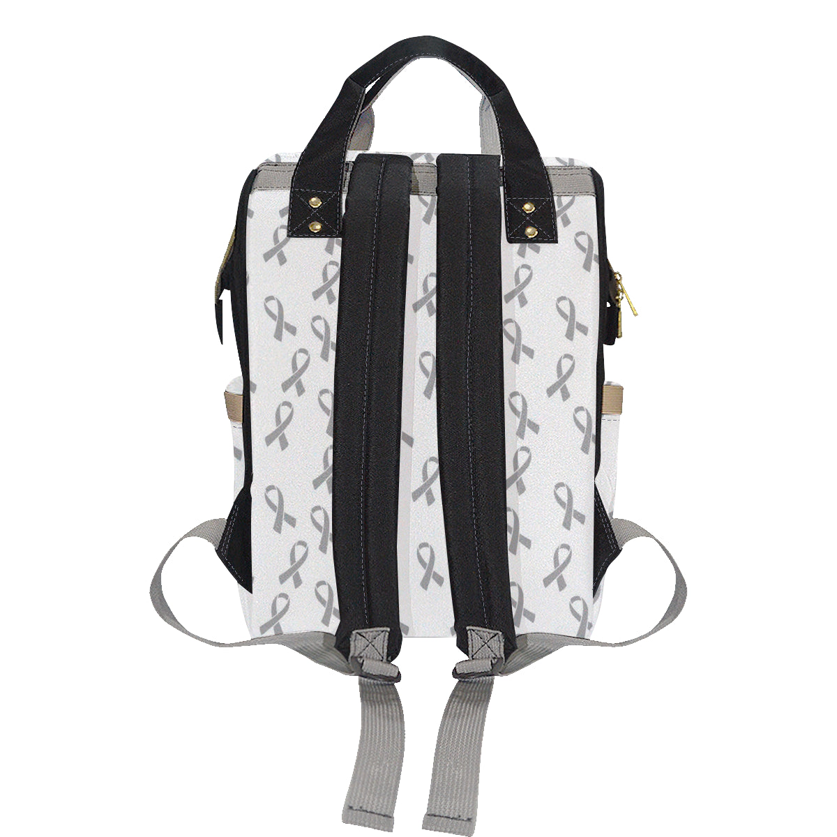 Brain cancer Pattern Print Design 01 Diaper Bag Backpack