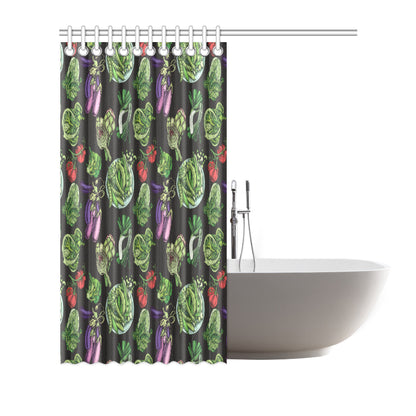 Lettuce Pattern Print Design 01 Shower Curtain