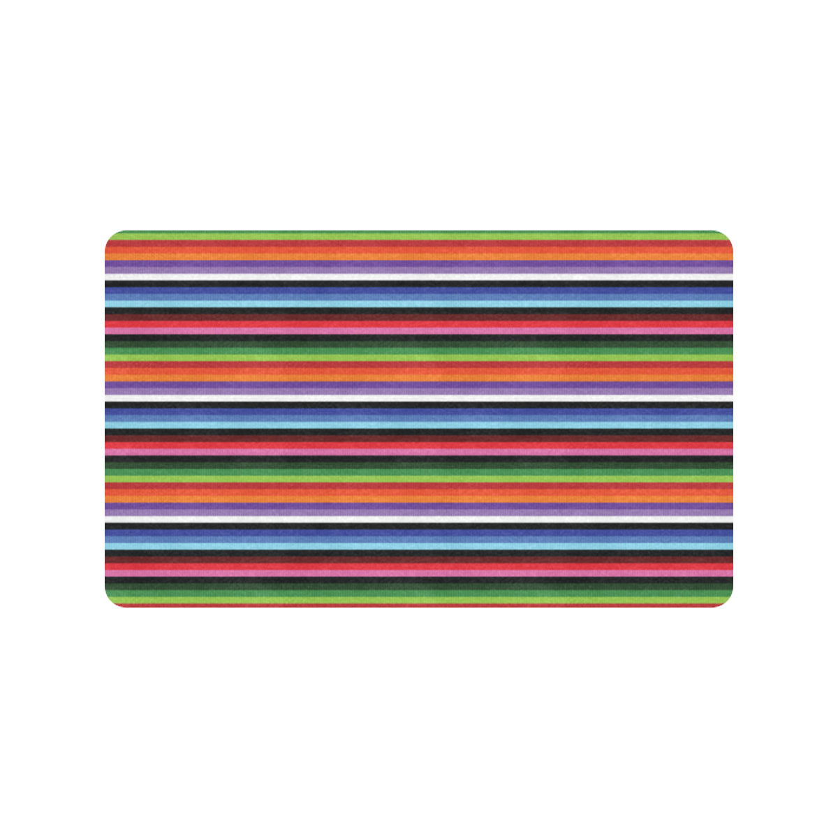 Serape Design Rubber Doormat