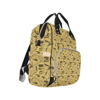 Book Pattern Print Design 02 Diaper Bag Backpack