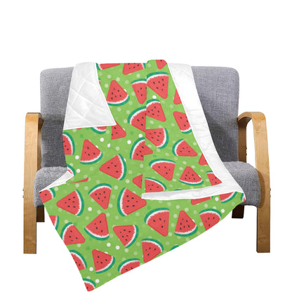 Watermelon Pattern Print Design WM05 Premium Quilt