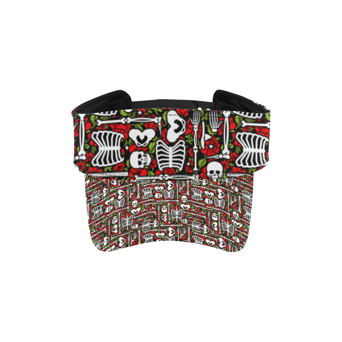 Skeleton Pattern Print Unisex Sun Visor