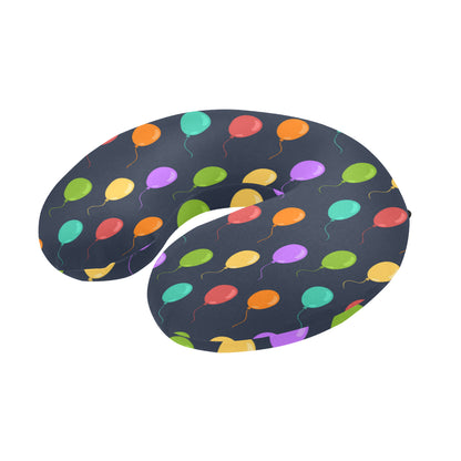 Ballon Colorful Pattern Print Design 03 U-Shaped Travel Neck Pillow
