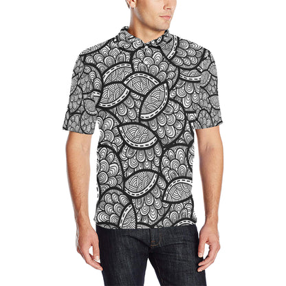 Polynesian Pattern Print Design A01 Men Polo Shirt
