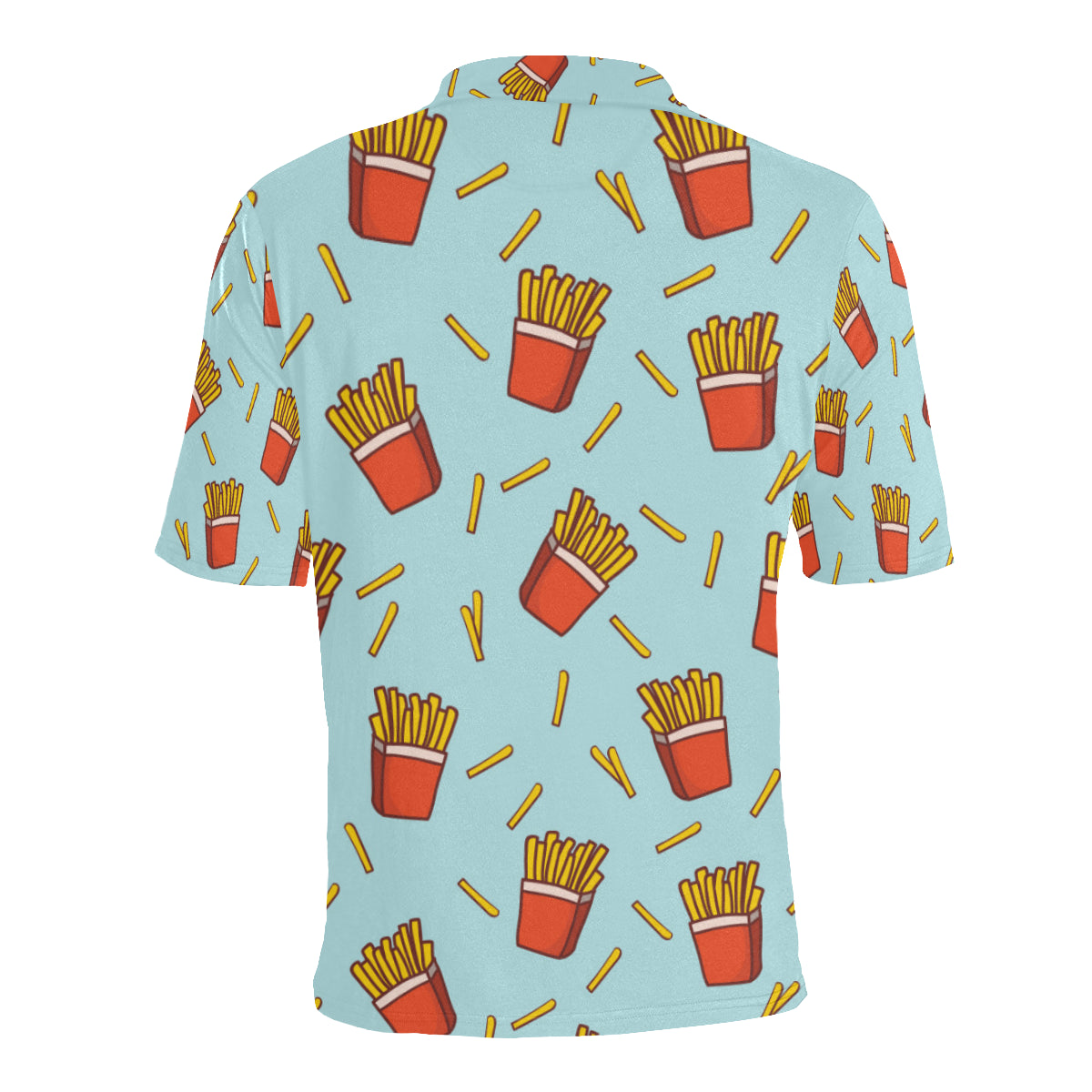 French Fried Pattern Print Design 02 Men Polo Shirt