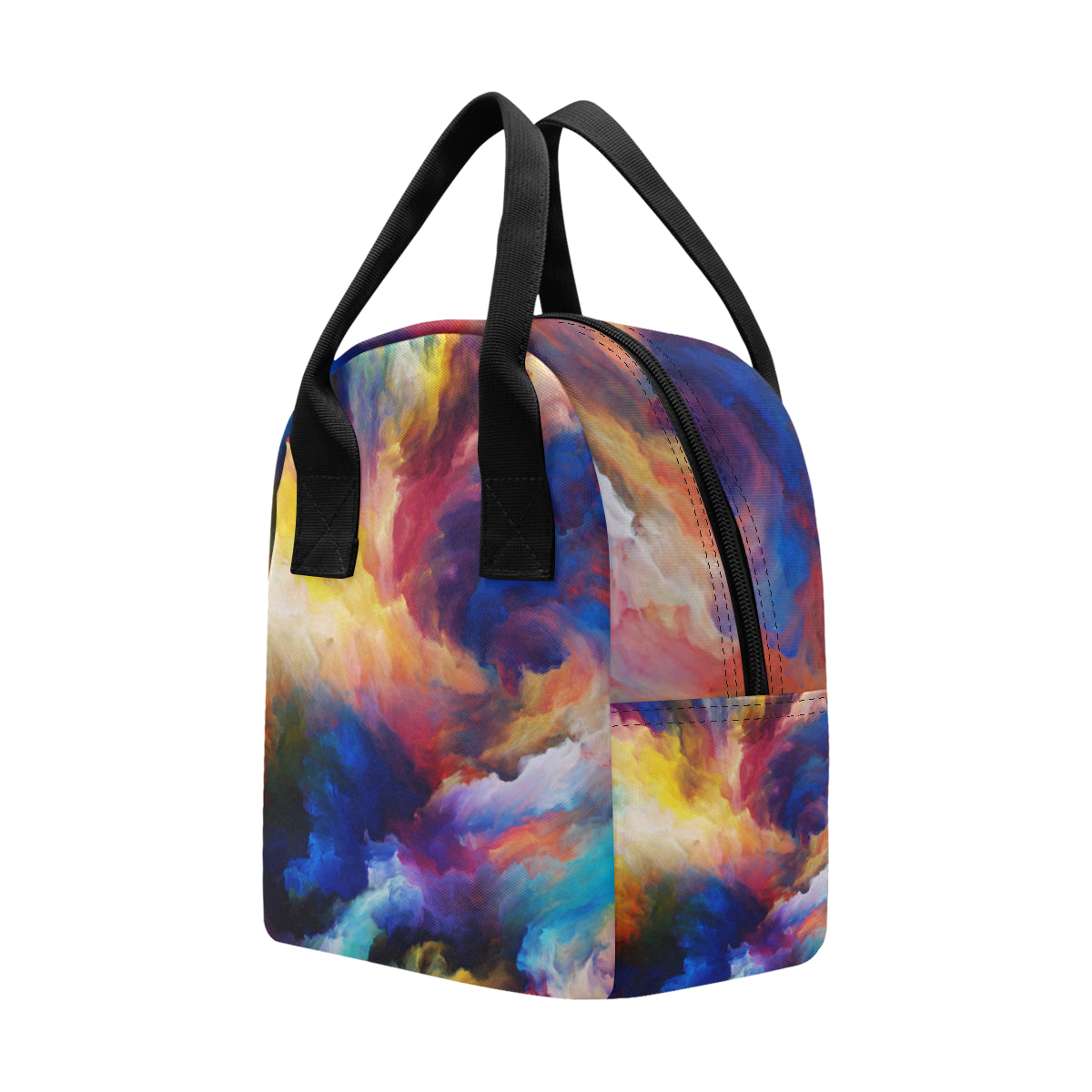 Vortex Twist Swirl Water Color Design Insulated Lunch Bag