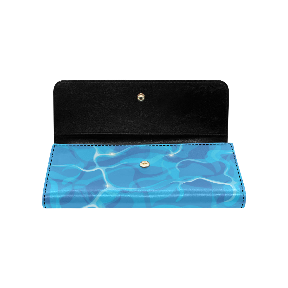 Ocean Reflex Pattern Print Design A02 Women's Trifold Wallet
