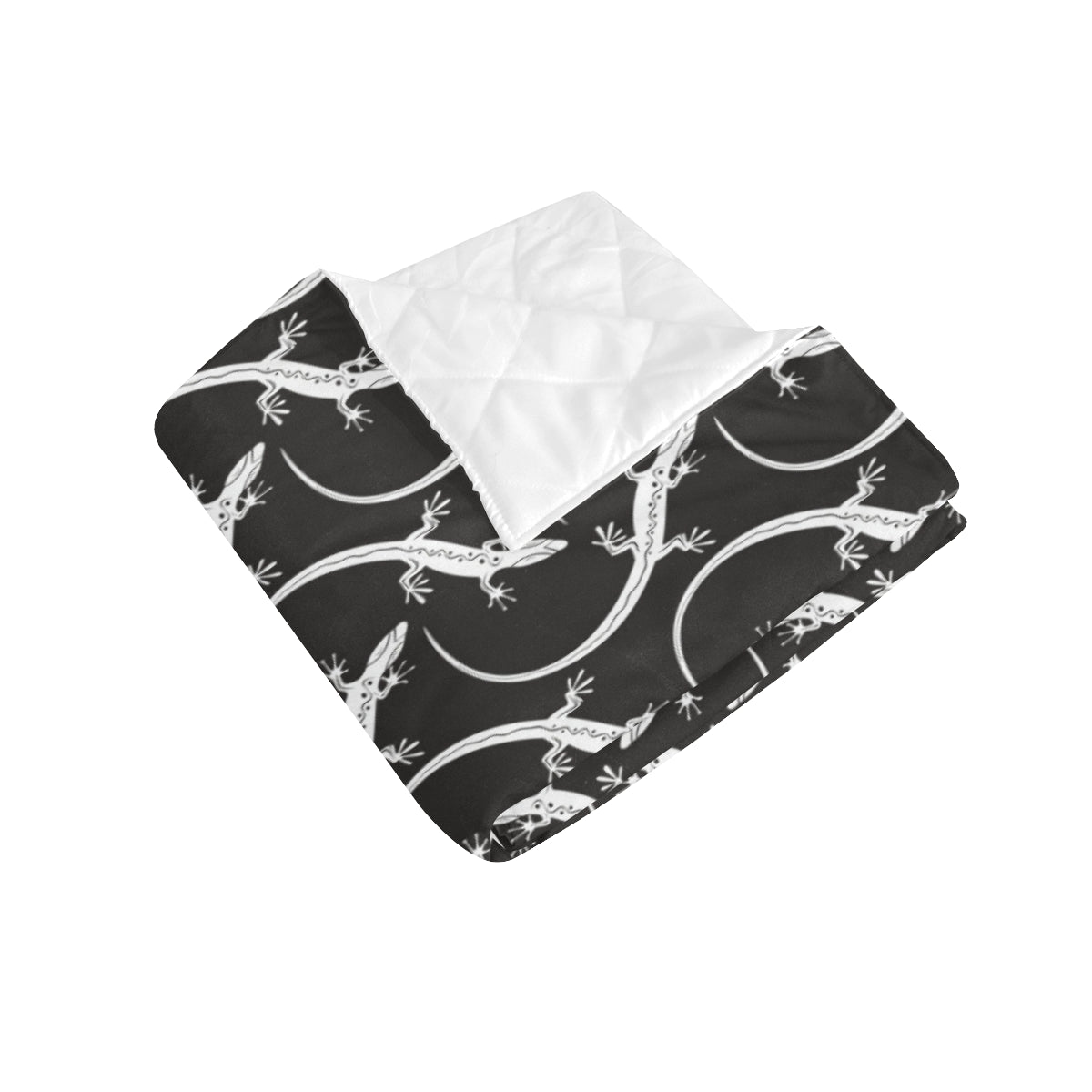 lizard Pattern Print Design 01 Premium Quilt
