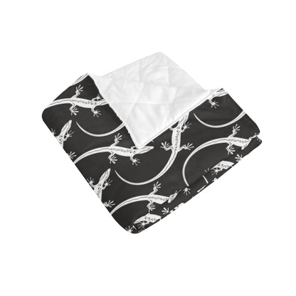 lizard Pattern Print Design 01 Premium Quilt