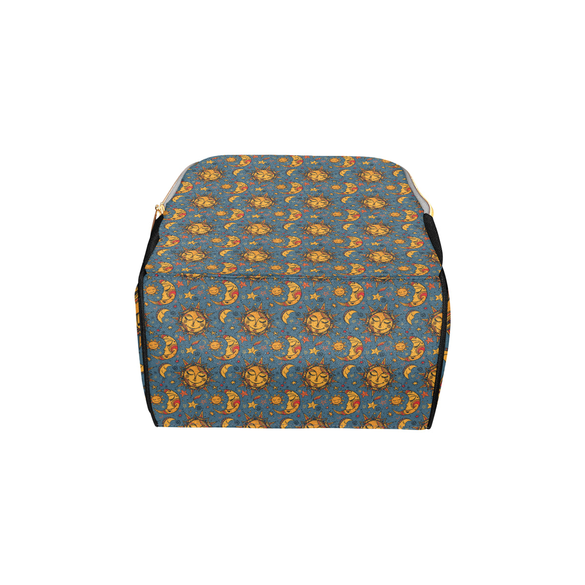 Celestial Moon Sun Pattern Print Design 02 Diaper Bag Backpack