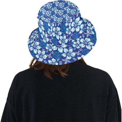 Hibiscus Pattern Print Design HB04 Unisex Bucket Hat