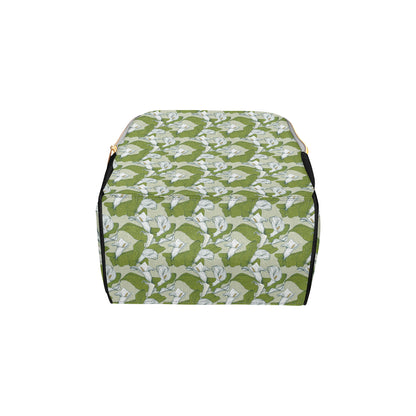 Lily Pattern Print Design LY08 Diaper Bag Backpack