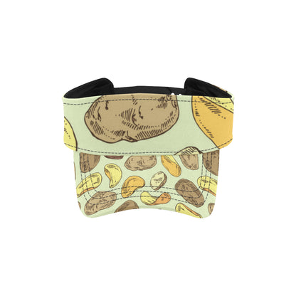 Potato Pattern Print Design A03 Unisex Sun Visor