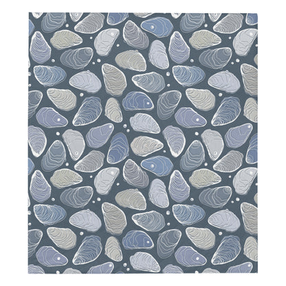 Oyster Pattern Print Design 02 Premium Quilt