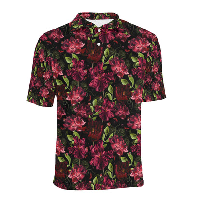 Iris Pattern Print Design IR03 Men Polo Shirt