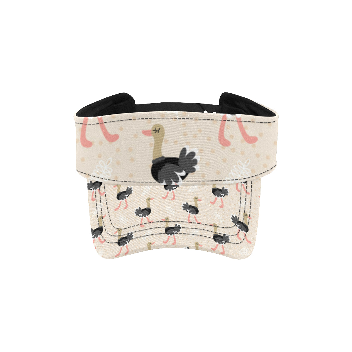 Ostrich Pattern Print Design 02 Unisex Sun Visor
