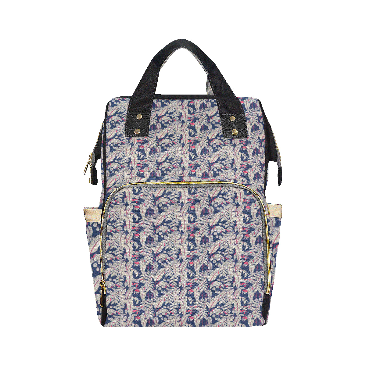 Bird Of Paradise Pattern Print Design 03 Diaper Bag Backpack