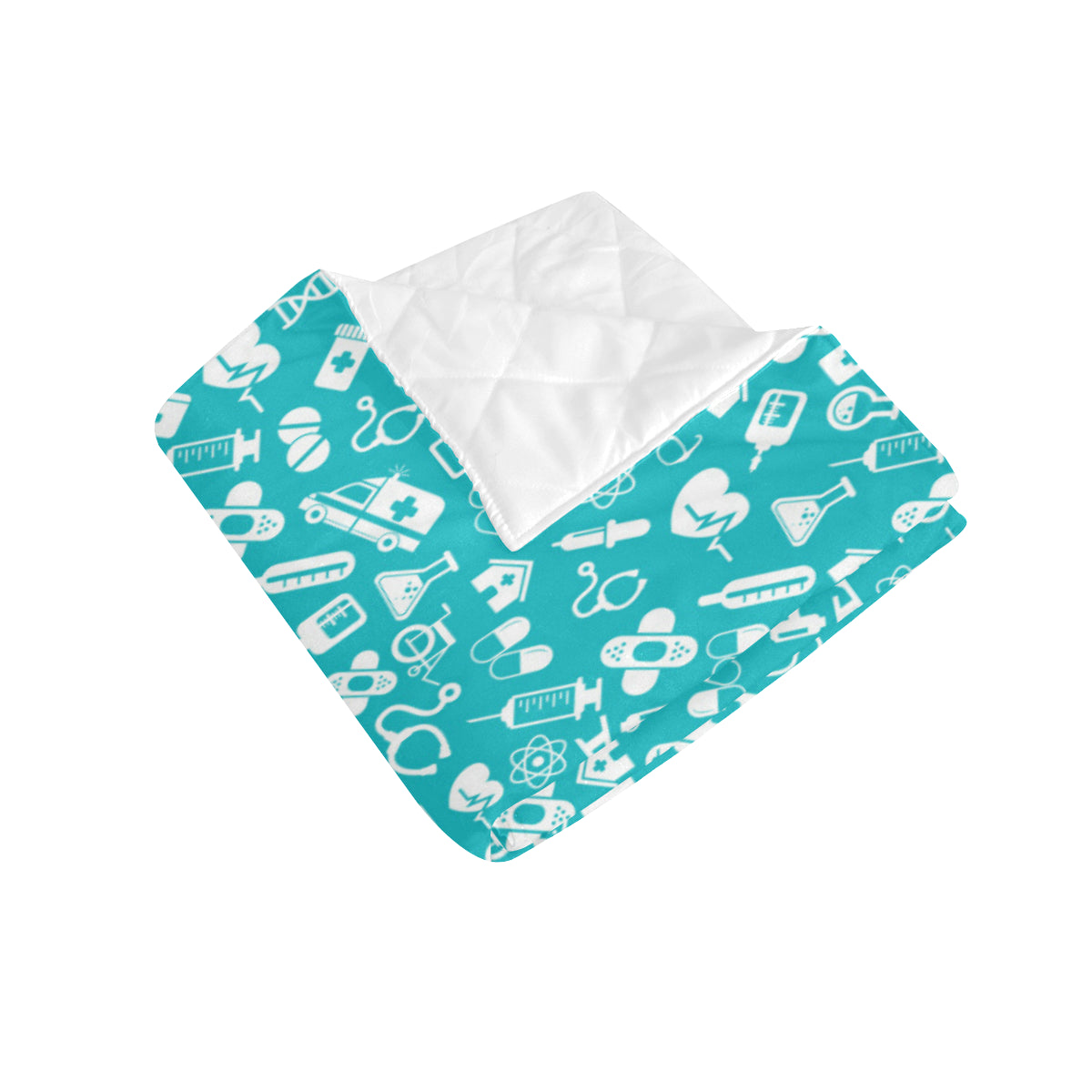 Medical Pattern Print Design 04 Premium Quilt