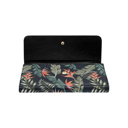 Bird Of Paradise Pattern Print Design BOP02 Women's Trifold Wallet