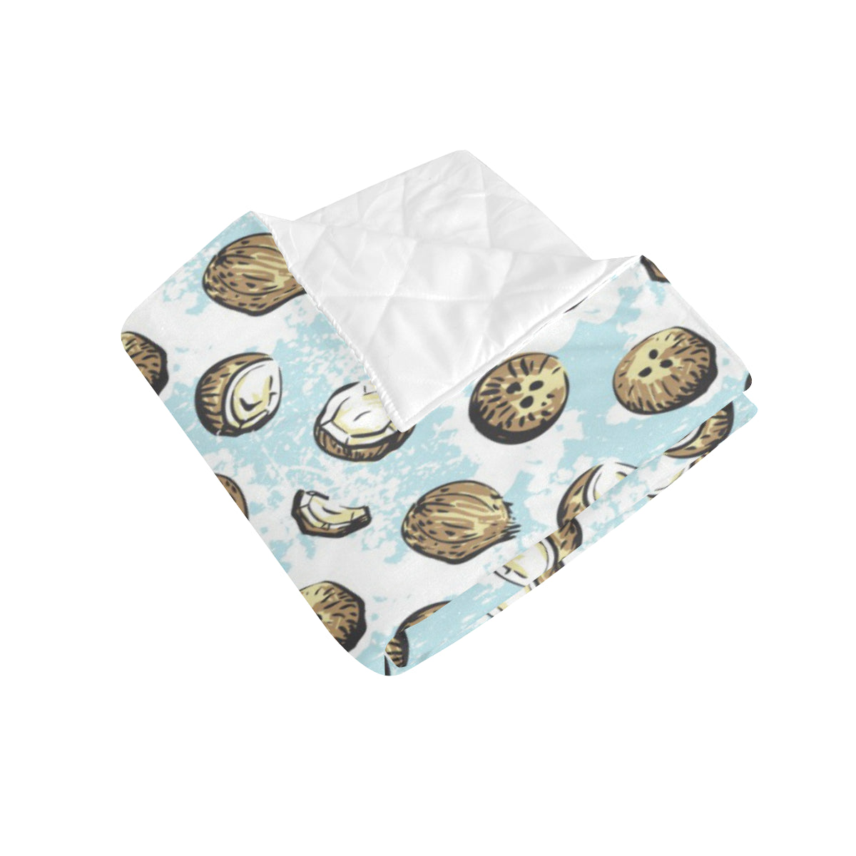 Coconut Pattern Print Design CN01 Premium Quilt