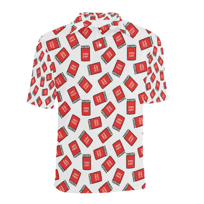 Bible Pattern Print Design 03 Men Polo Shirt