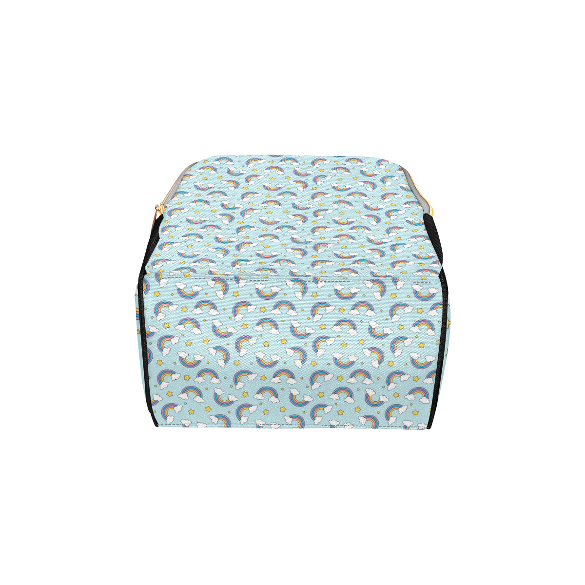 Rainbow Cloud Print Pattern Diaper Bag Backpack