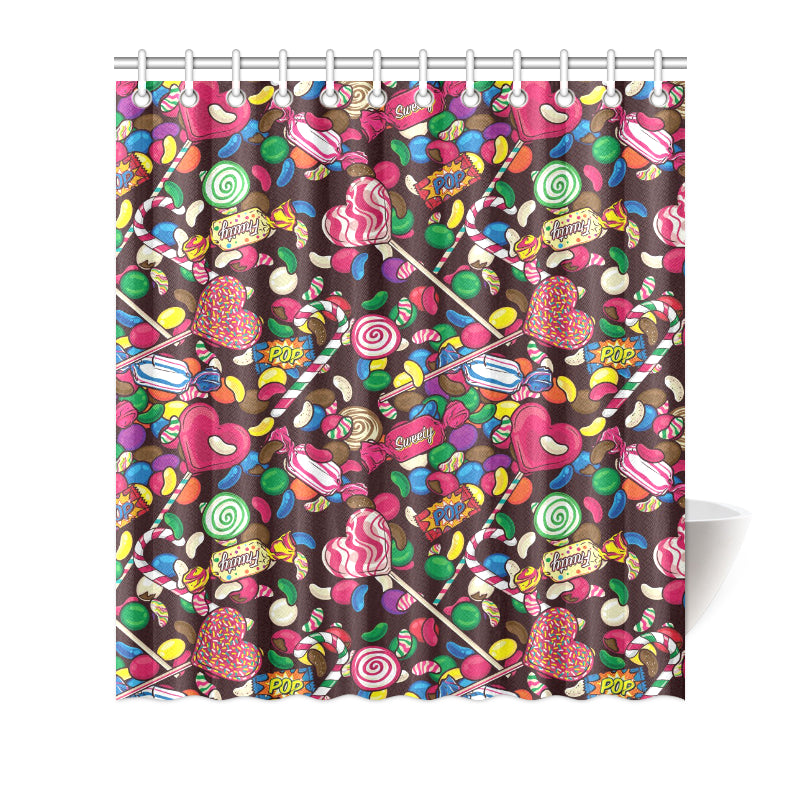 Candy Pattern Print Design CA02 Shower Curtain