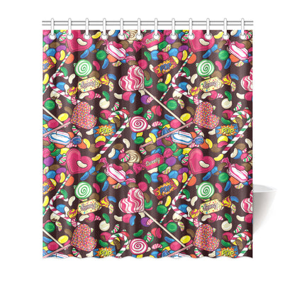 Candy Pattern Print Design CA02 Shower Curtain