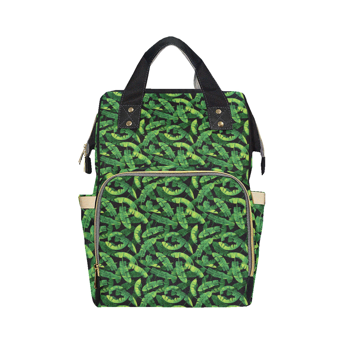 Banana Leaf Pattern Print Design 02 Diaper Bag Backpack