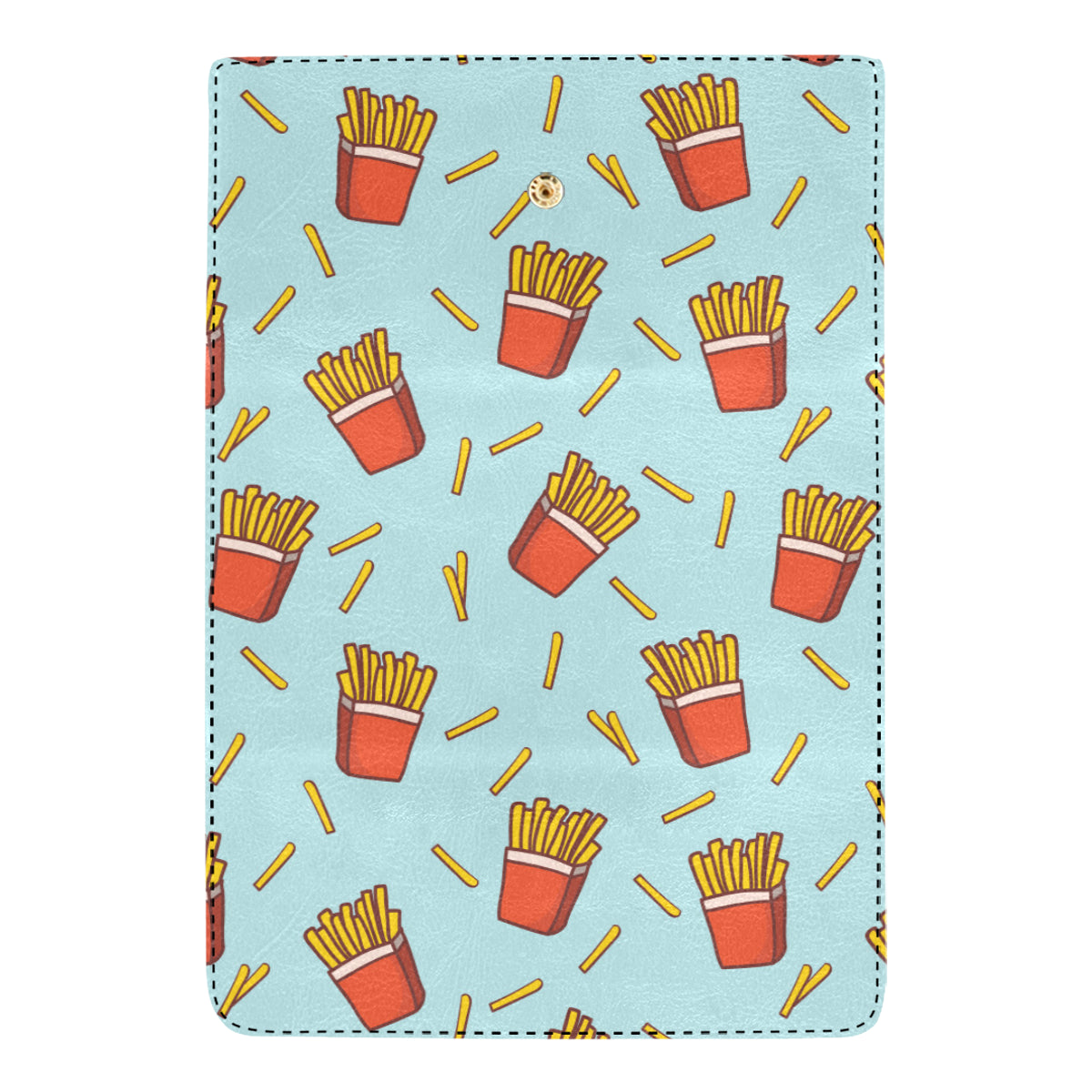French Fried Pattern Print Design 02 Women's Trifold Wallet