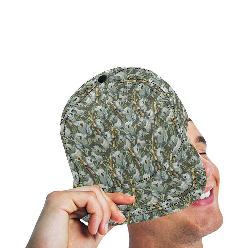 Koala Pattern Design Print Snapback Cap