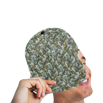 Koala Pattern Design Print Snapback Cap