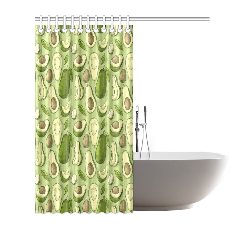 Avocado Pattern Print Design AC03 Shower Curtain