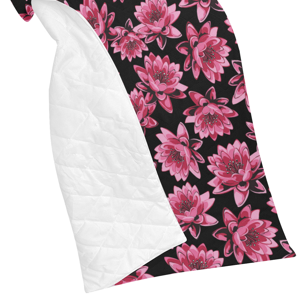 Lotus Pattern Print Design 03 Premium Quilt