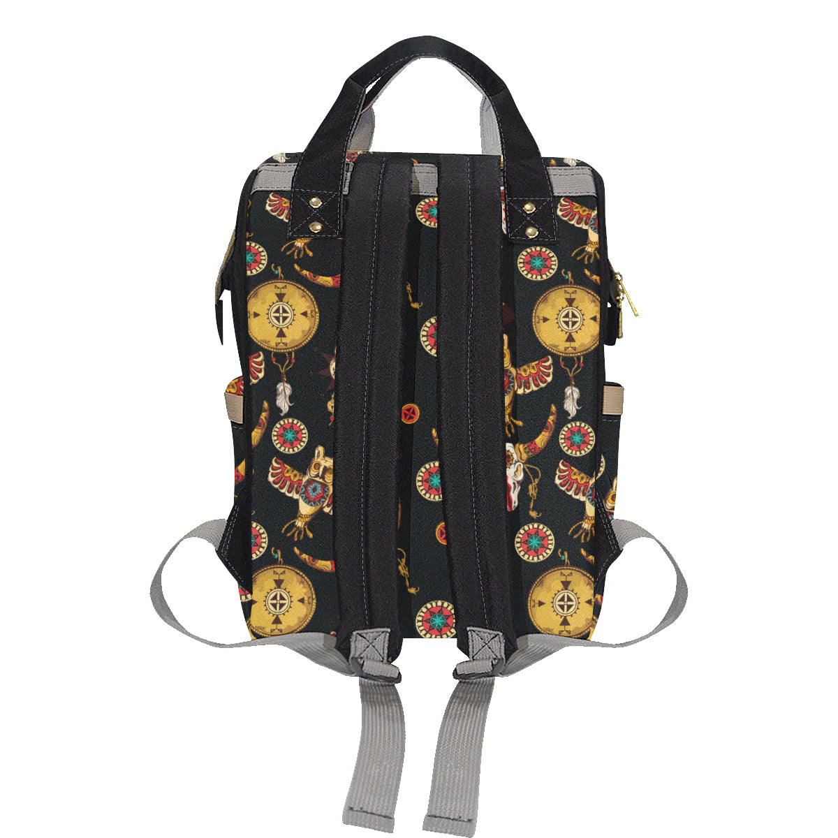 Native American Symbol Pattern Diaper Bag Backpack