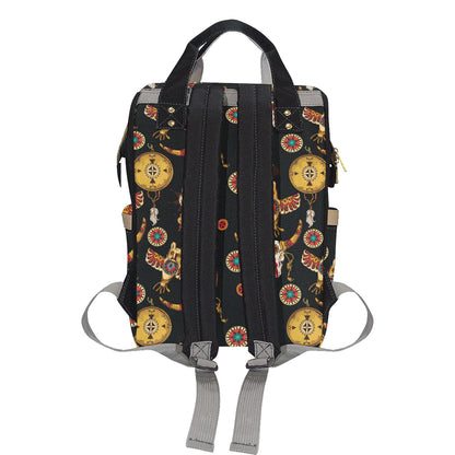 Native American Symbol Pattern Diaper Bag Backpack