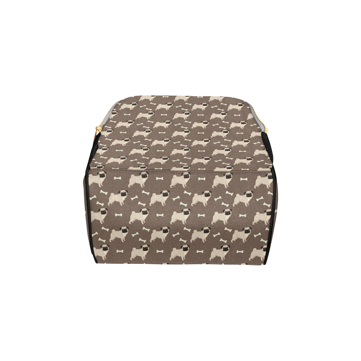 Pug Pattern Print Design A02 Diaper Bag Backpack