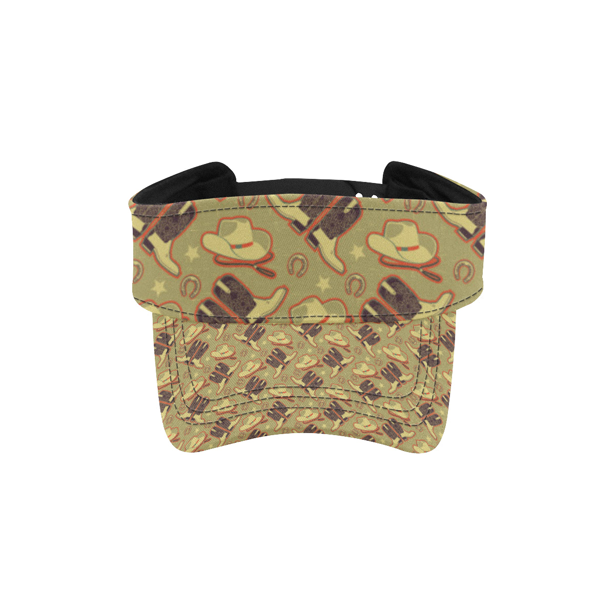 Western Cowboy Themed Unisex Sun Visor