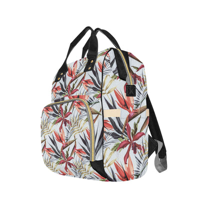 Tropical Flower Pattern Print Design TF021 Diaper Bag Backpack