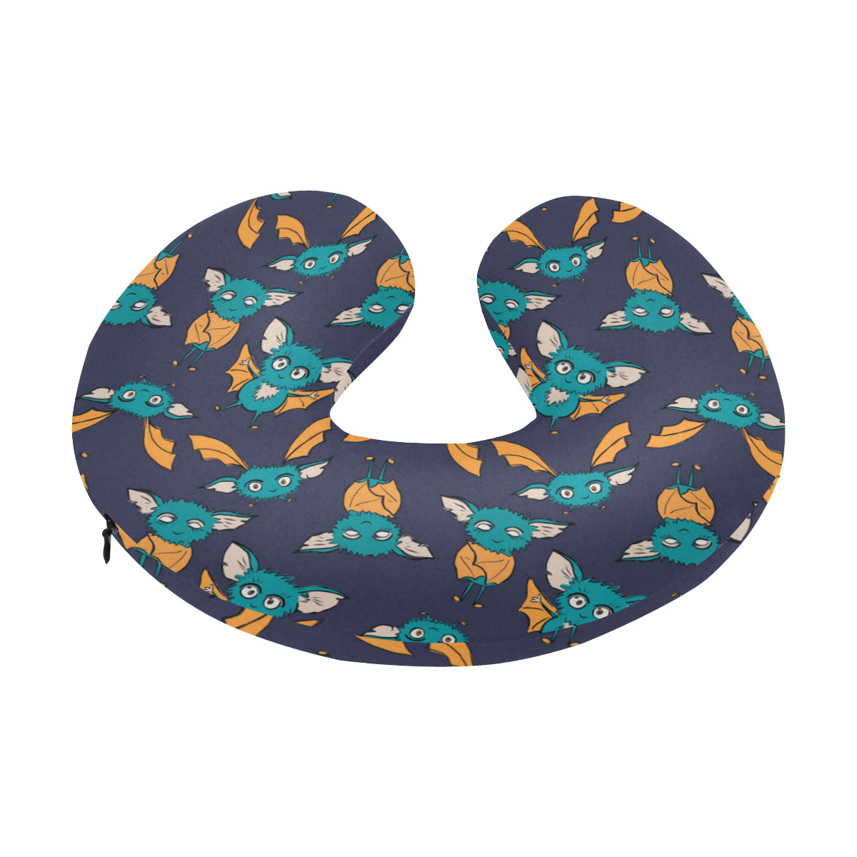 Bat Pattern Print Design 07 U-Shaped Travel Neck Pillow
