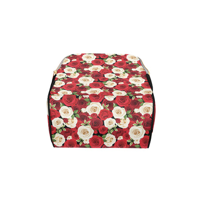 Rose Pattern Print Design RO06 Diaper Bag Backpack