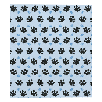Paw Pattern Print Design A04 Premium Quilt