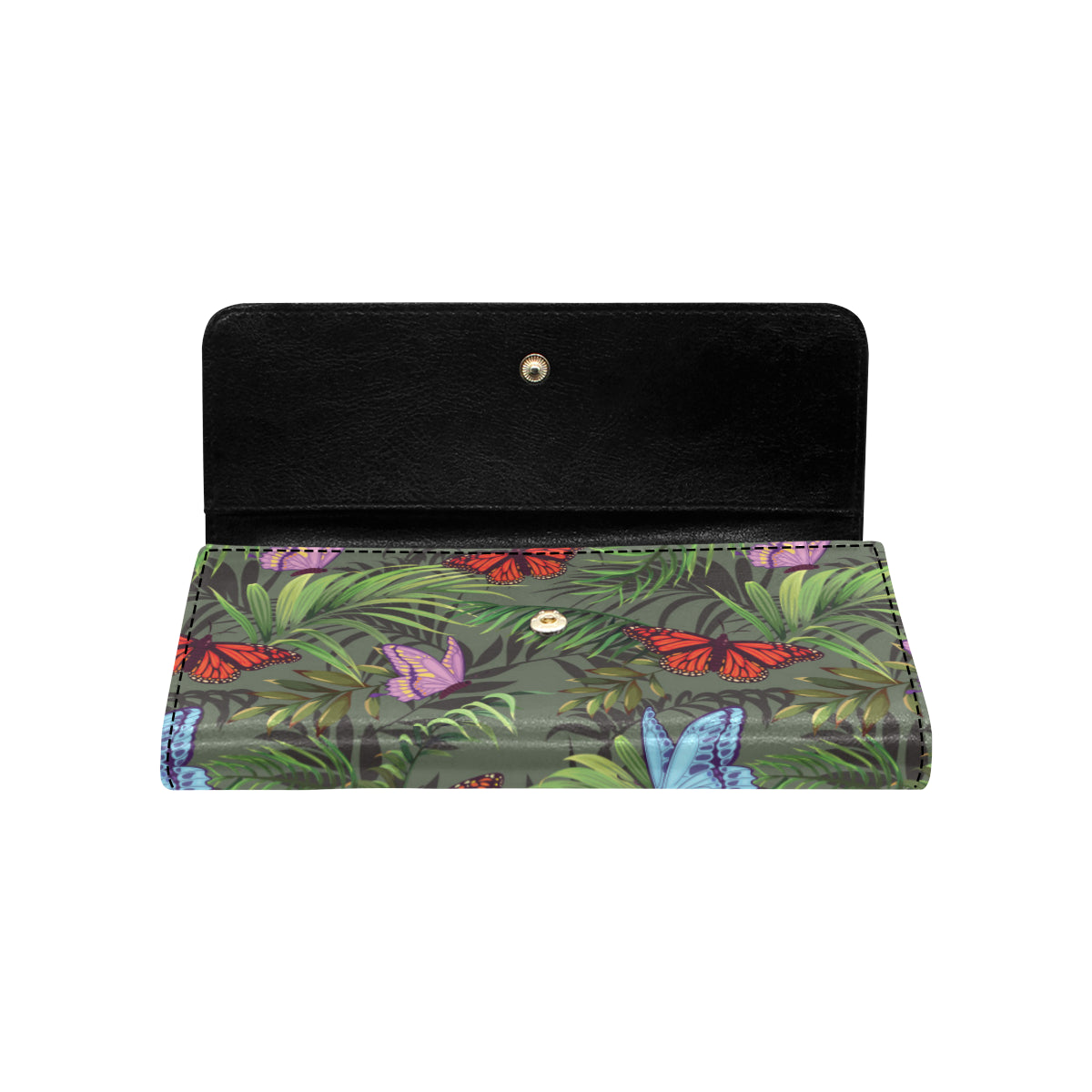 Monarch Butterfly Pattern Print Design 04 Women's Trifold Wallet